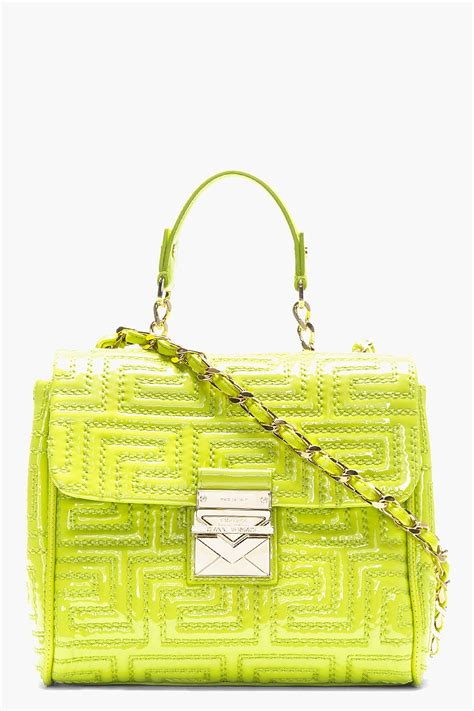 lime green versace bag|Green Versace Handbags .